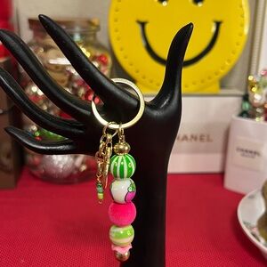 Bag Charm with acrylic beads